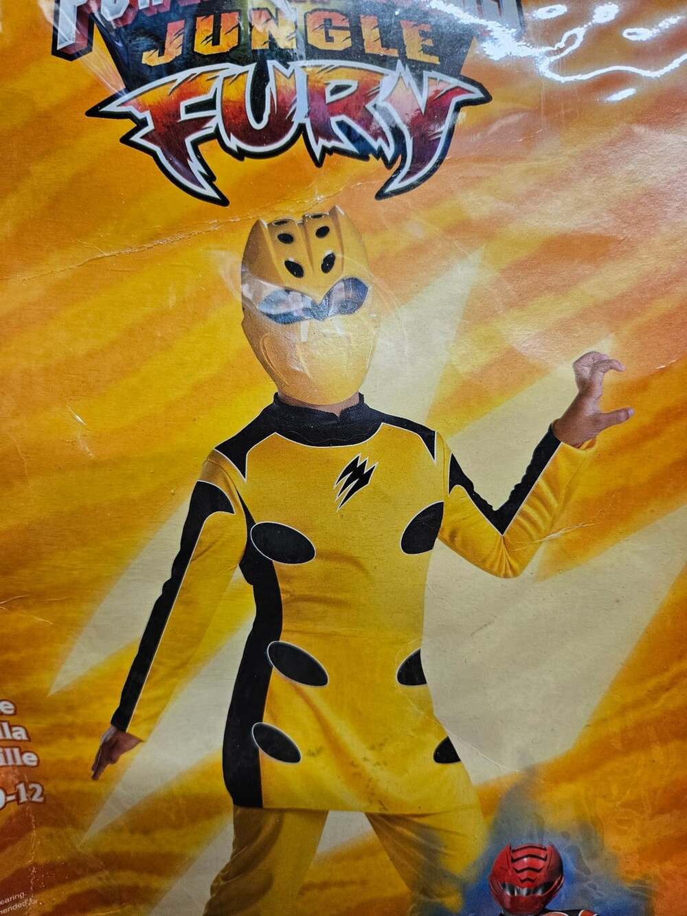 Power Rangers Jungle Fury Yellow Ranger Costume Size 10-12